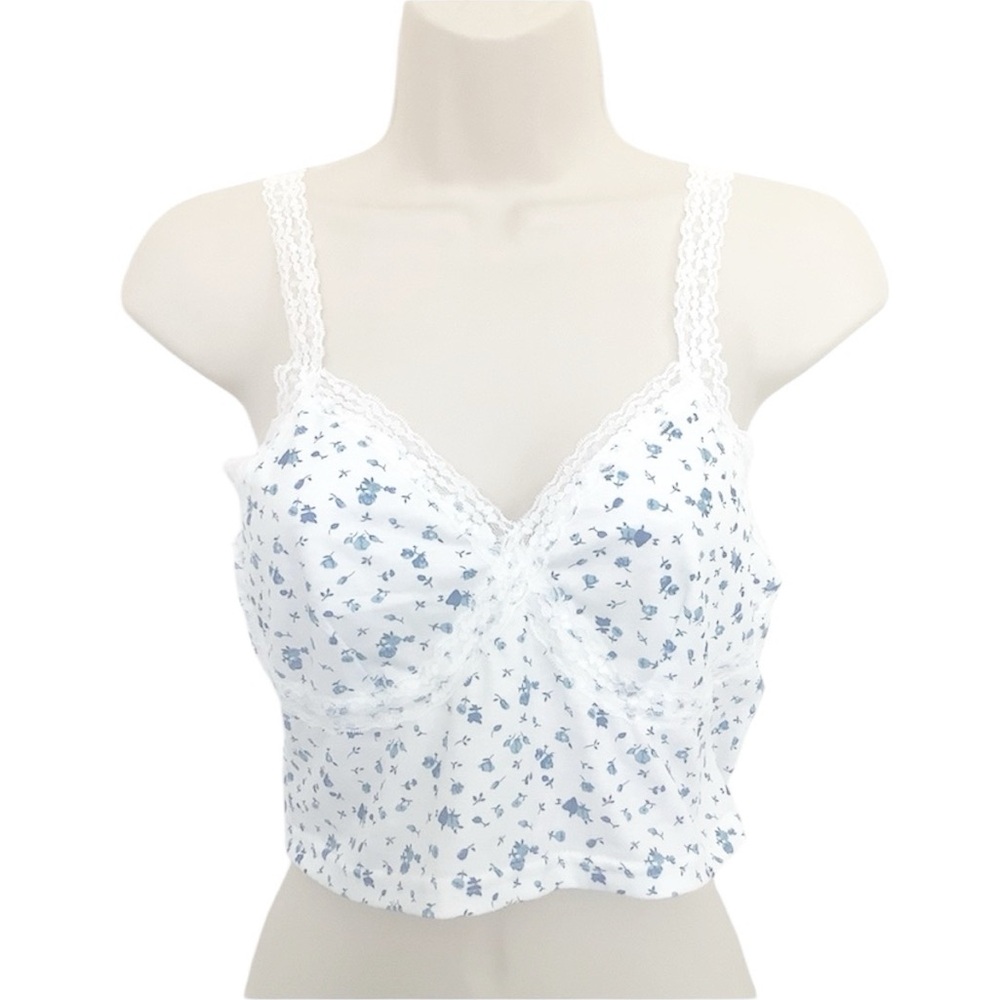 NWT ROMWE Woman’s Stretch Crop Cami Tank Top Lace Straps Size M